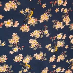 NWT LuLaRoe L Nicole midi dress, floral with birds